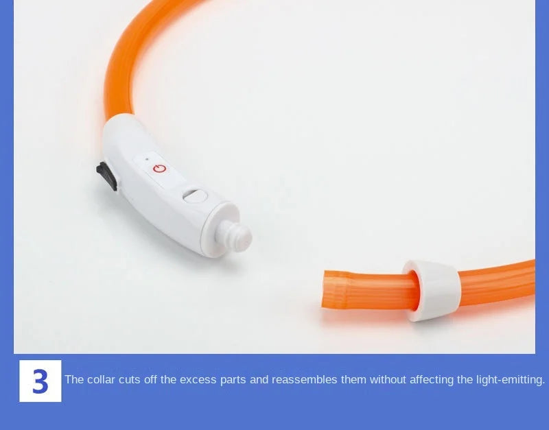 LED Rechargeable Dog Collar