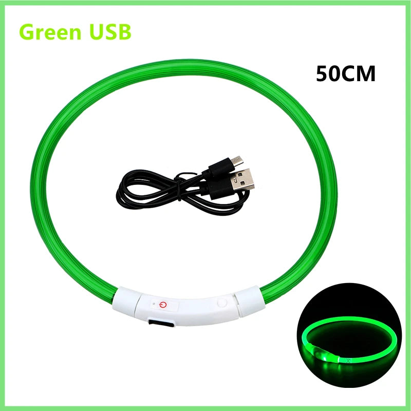 LED Rechargeable Dog Collar