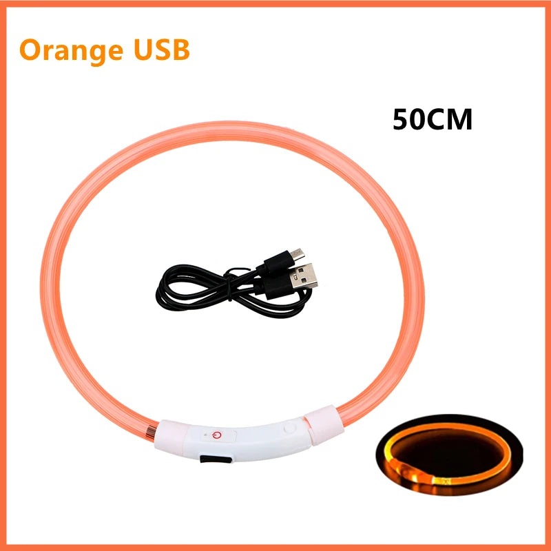 LED Rechargeable Dog Collar