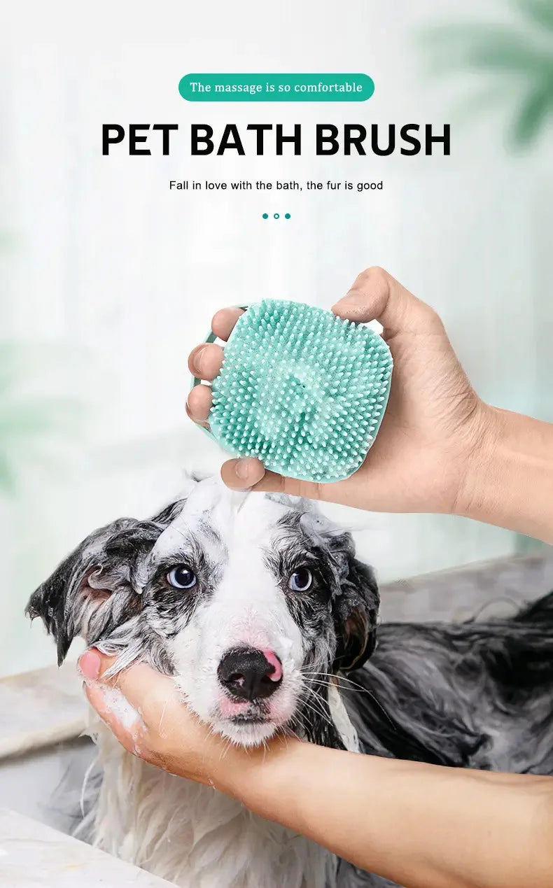 Silicone Pet Bath Massage Brush