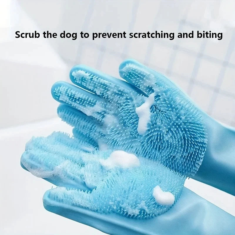 Silicone Pet Grooming Bath Glove