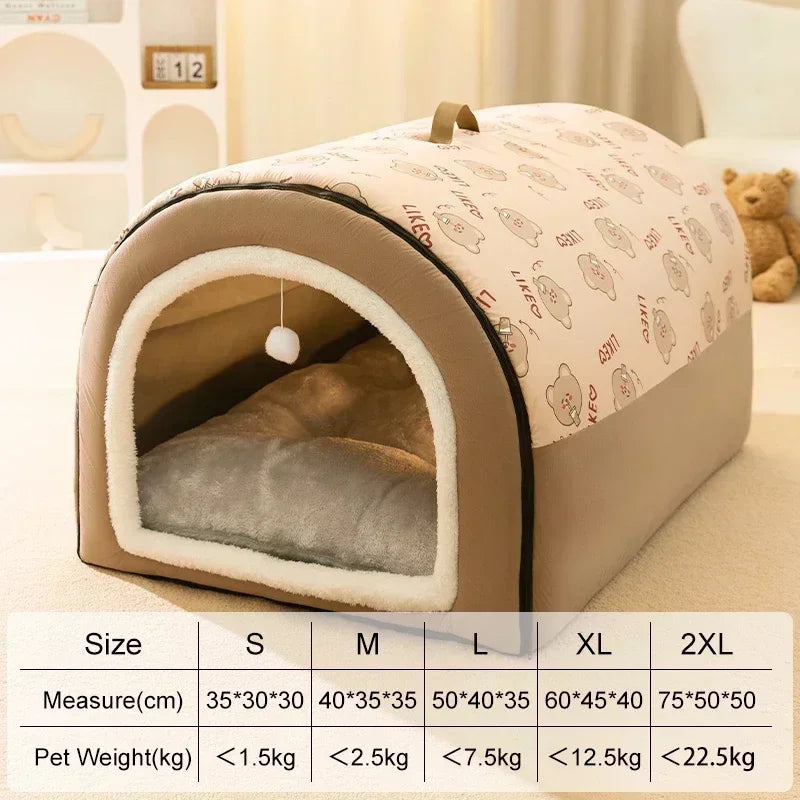 Warm Detachable Pet Sleeping House