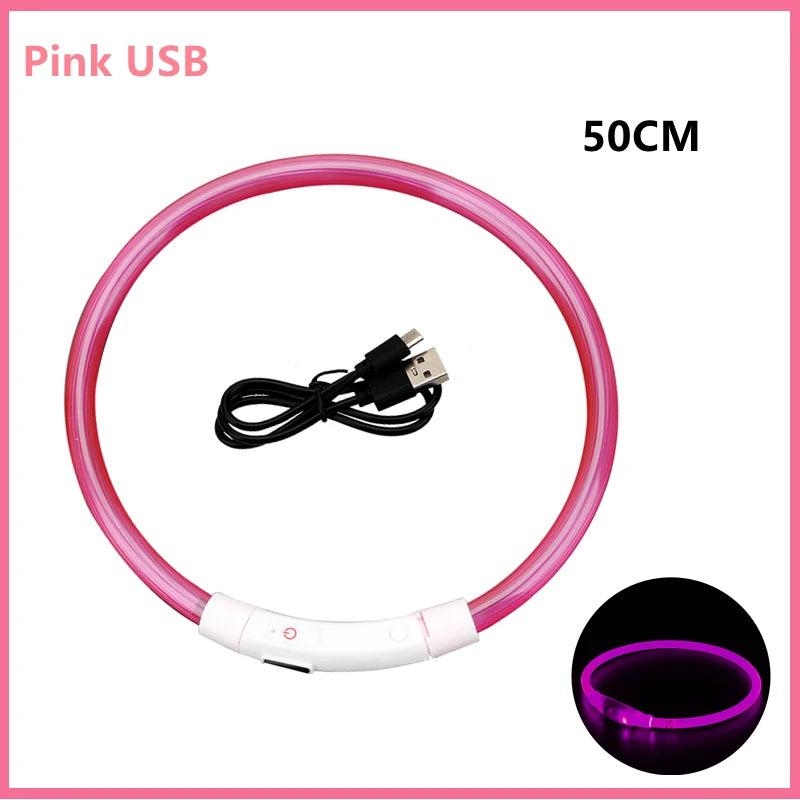 LED Rechargeable Dog Collar