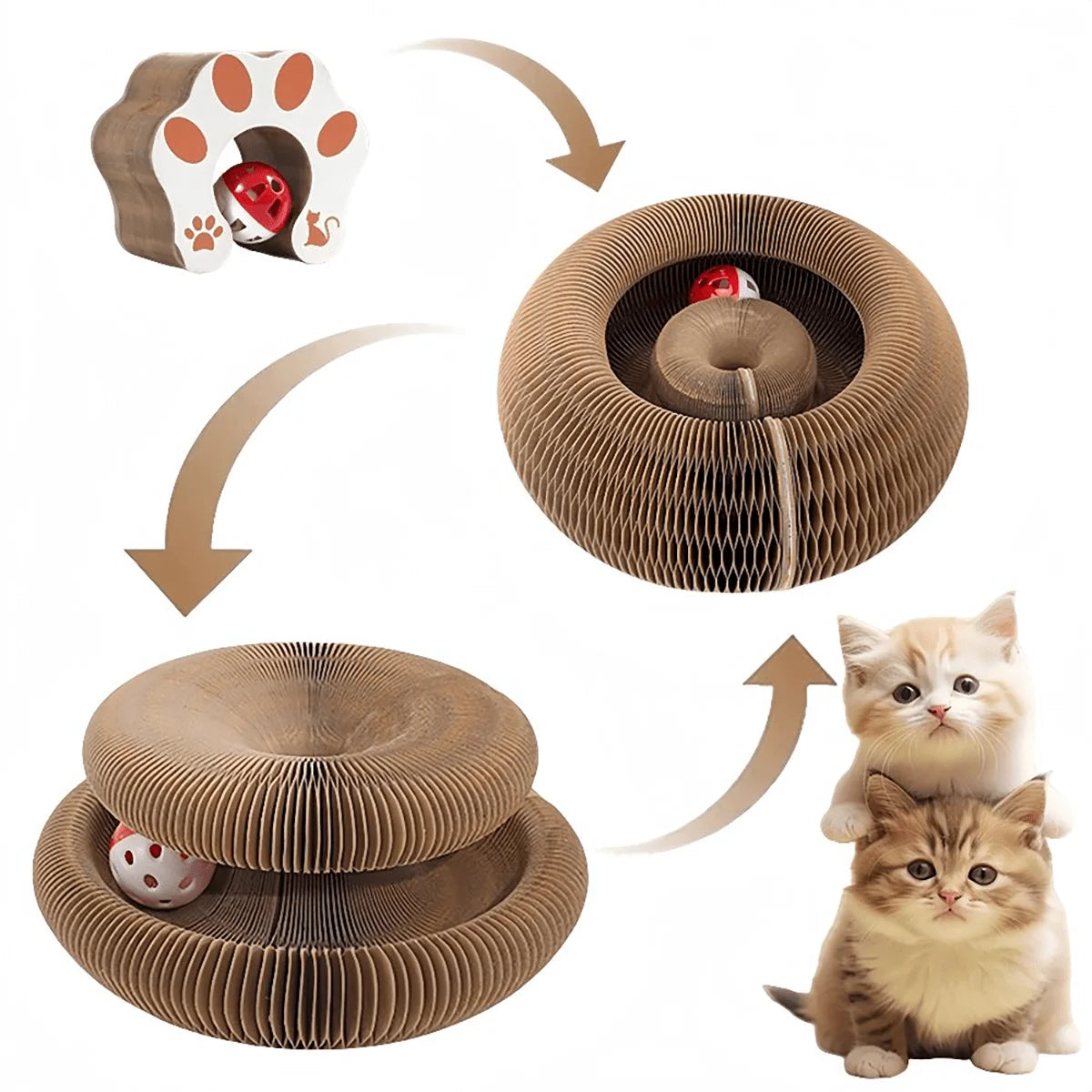 Foldable Cat Scratcher Toy
