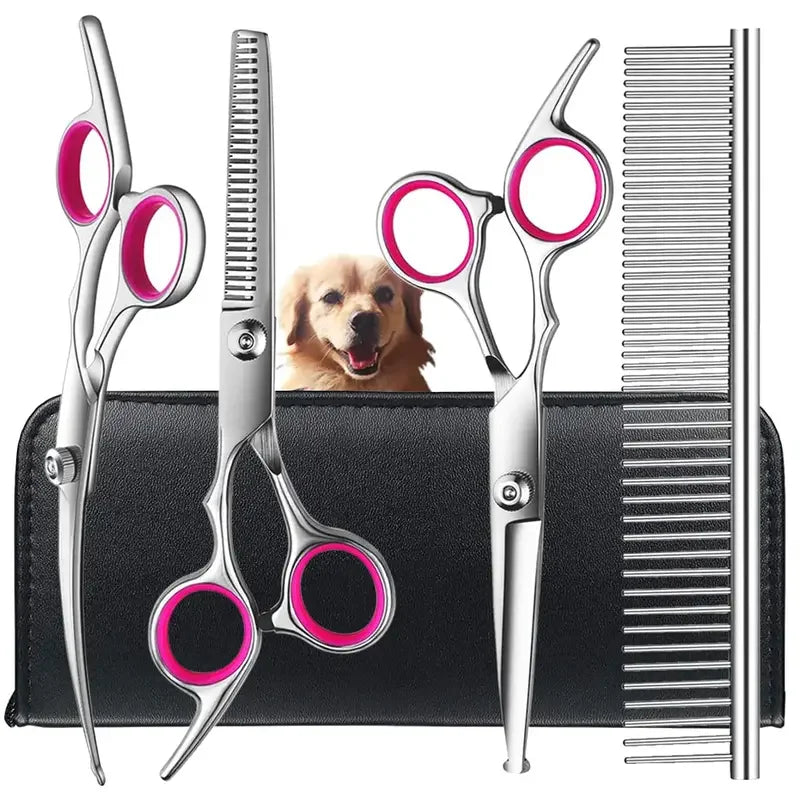 4pcs Pet Grooming Scissors Set