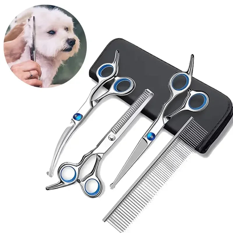 4pcs Pet Grooming Scissors Set