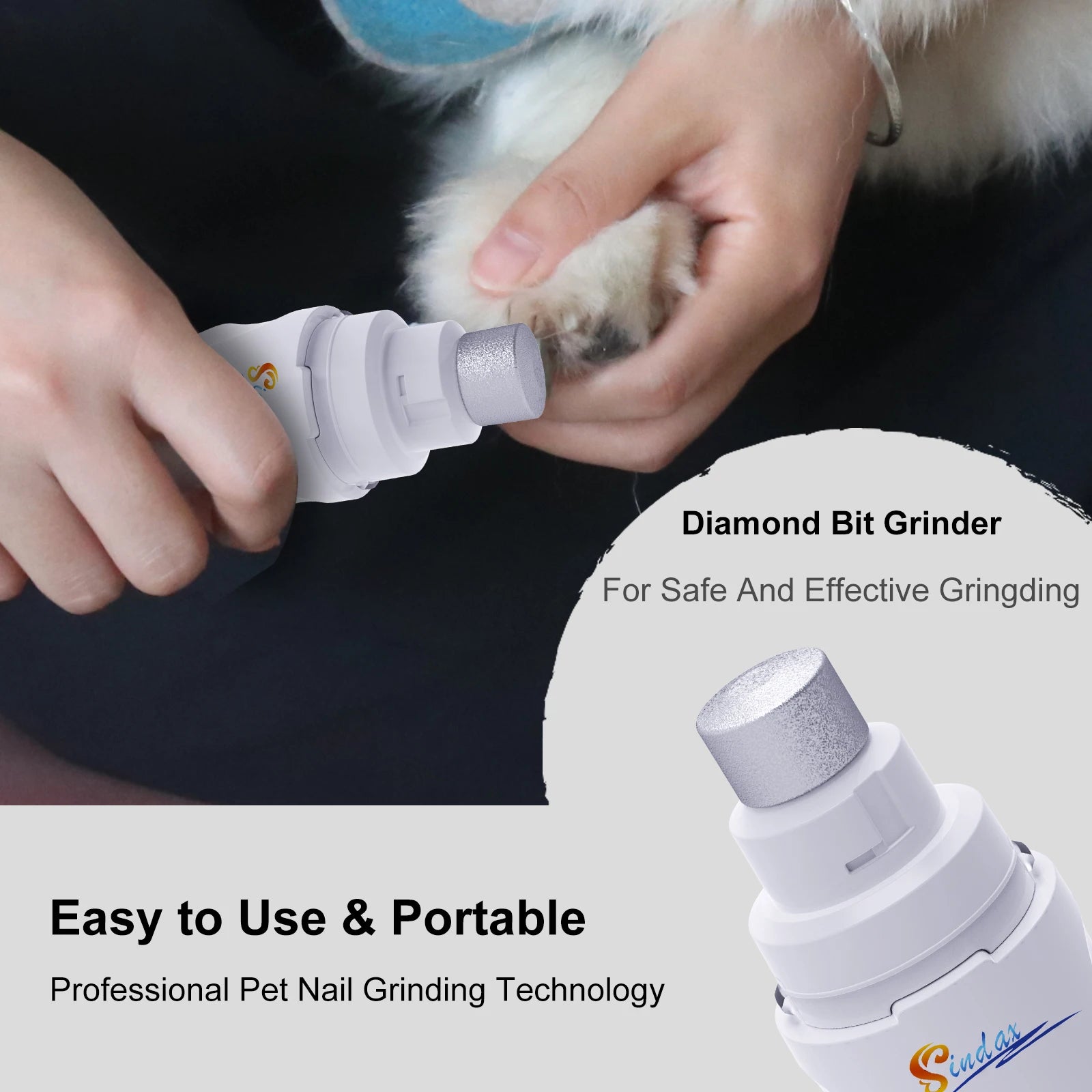 USB Rechargeable Dog Nail Grinder