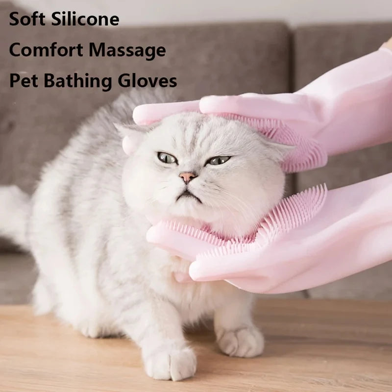 Silicone Pet Grooming Bath Glove