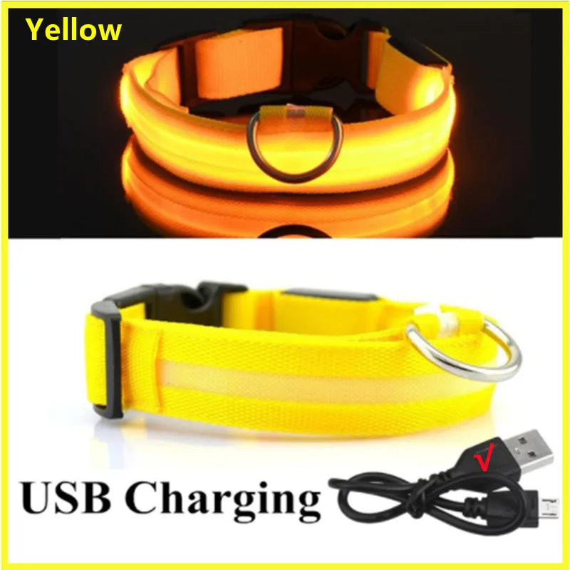 LED Rechargeable Dog Collar