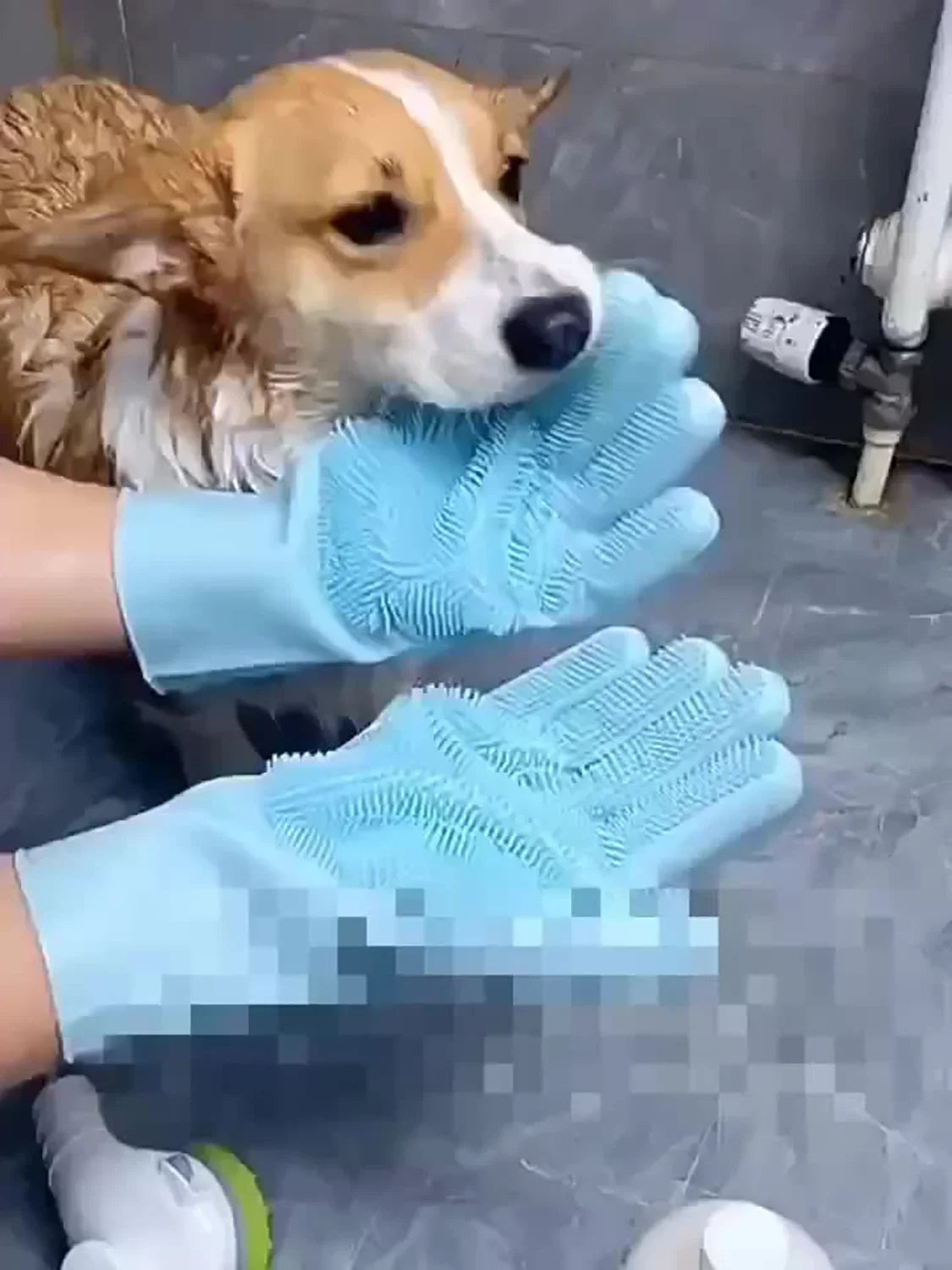 Silicone Pet Grooming Bath Glove