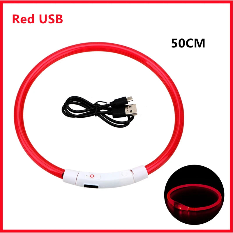 LED Rechargeable Dog Collar