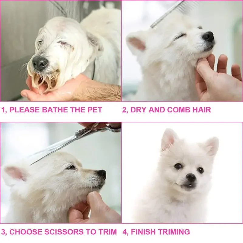 4pcs Pet Grooming Scissors Set