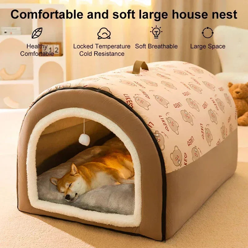 Warm Detachable Pet Sleeping House