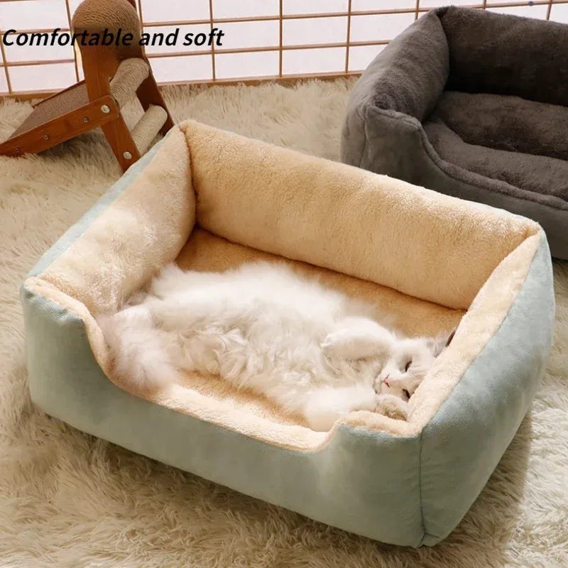 warm winter pet bed